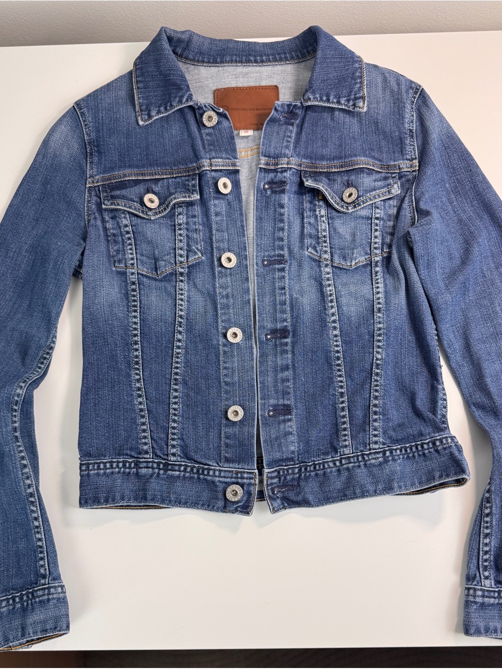 Ag Adriano Goldschmied The Robyn Blue Denim Jacket Trucker